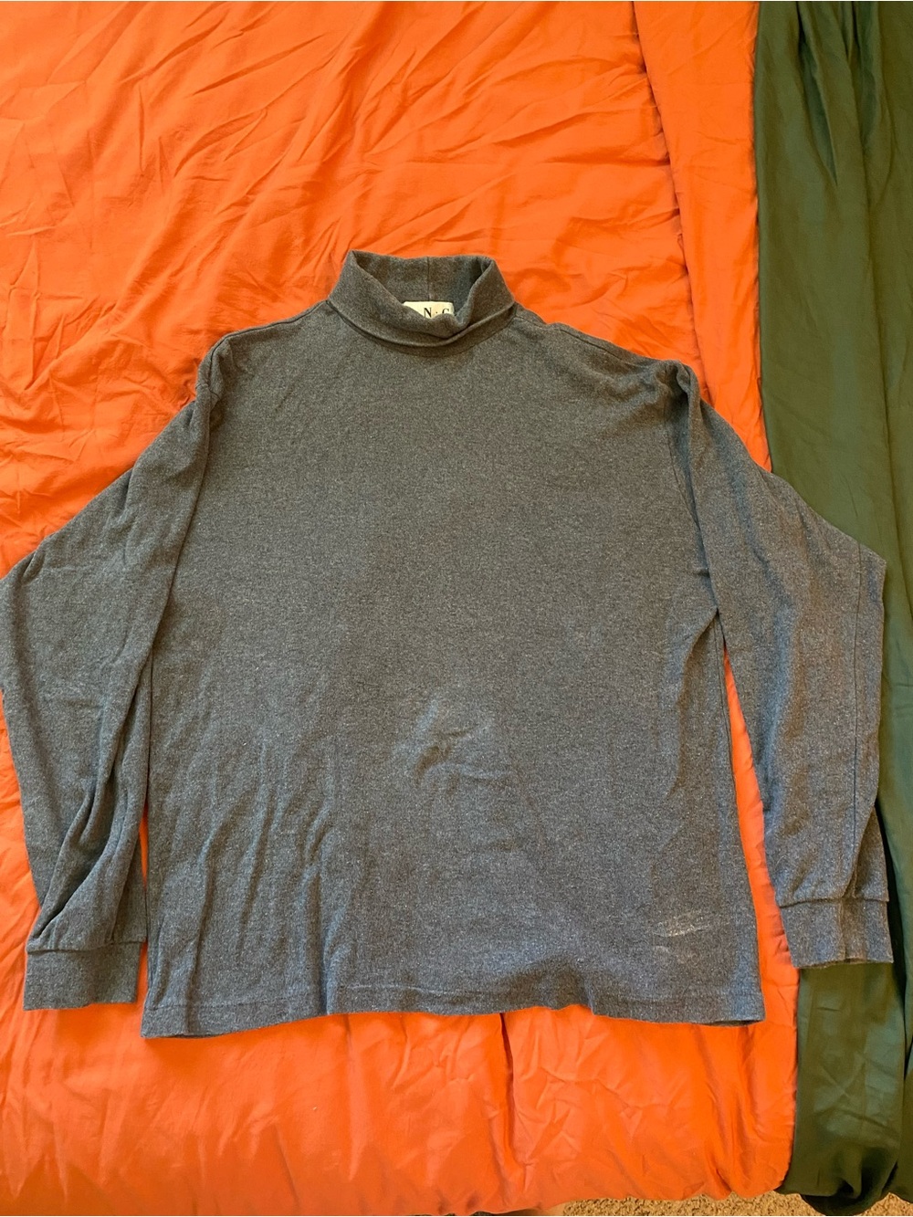 INC International Concepts Men's Charcoal Turtleneck
